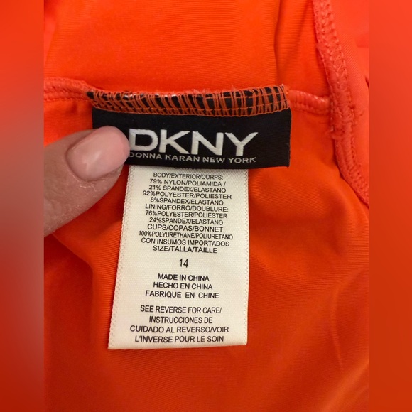 DKNY Swimsuit One Piece Sz 14 - Picture 6 of 7